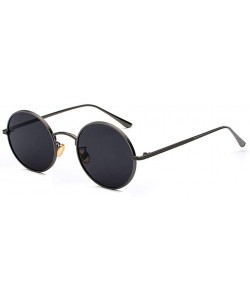 Oval sunglasses for women Oval Vintage Sun Glasses Classic Sunglasses - N04-black-grey - C618WZRLY5M $28.72