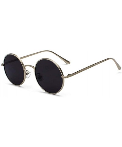 Oval sunglasses for women Oval Vintage Sun Glasses Classic Sunglasses - N04-black-grey - C618WZRLY5M $28.72