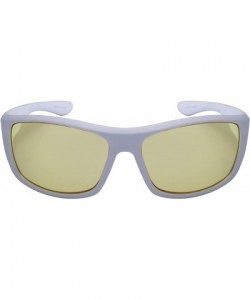 Sport Sports Sunglasses with Night Driving Lens 5700056SF-ND - White - CE1256WZAJX $11.43