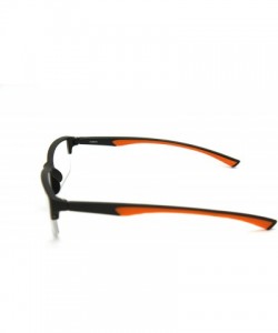 Semi-rimless 6904 SECOND GENERATION Semi-Rimless Flexie Reading Glasses NEW - Orange - C112DMY9KS5 $15.23