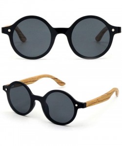 Rimless Polarized Zebra Wood Sunglasses for Women Rimless Frame Brand Designer Classic - Smoke/Matt Black - CV18Q8LGYEH $22.02