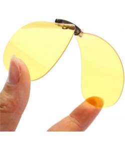 Round Hot Sell Mens Womens Polarized Clip Sunglasses Driving Night Vision Anti UVA Clips Riding - White - C6197Y6ZAKD $16.06