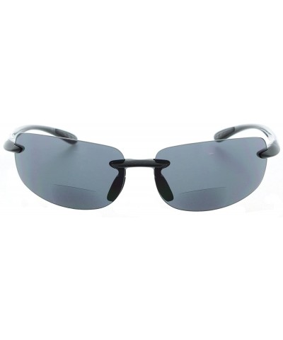 Island Bifocal Sunglasses Rimless Readers - Non-polarized Black Frame ...