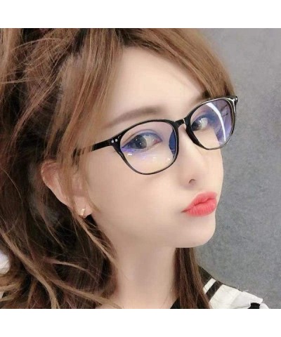 Oval glasses fashion version glasses blue gem_Myopia - CD18GYI76M3 $39.35