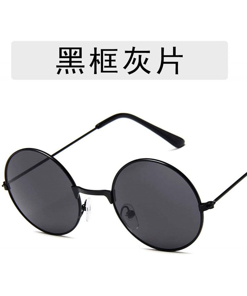 New Retro Classic Round Dazzle Sunglasses Men Sun Glasses Women Vintage Metal Frame Eyewear 