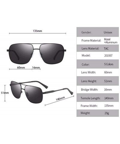 Aviator Polarized Sunglasses Box Men's Sunglasses Spring Leg Driver's Glasses - C - C618Q9DAC58 $29.61