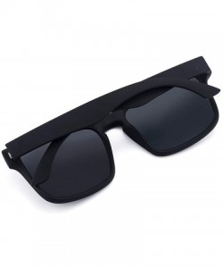 Aviator Men's Driving Sunglasses- Classic Fashion Square Sunglasses - B - C318RAMLNZC $51.22