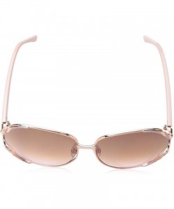 Round Women's 1027SP Large Round Metal Sunglasses with Enamel Twist Frame Design & 100% UV Protection - 60 mm - CC18NTYN97T $...