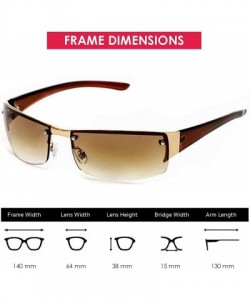 Wrap Emesly Wraparound Sunglasses Perfect Outdoors - Gold Frame - CL19C4040Q4 $15.77