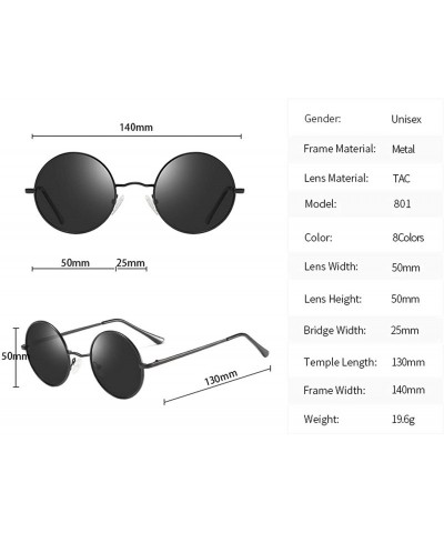 Metal Steampunk Sunglasses Polarized Oval Mirror Round Men Women ...