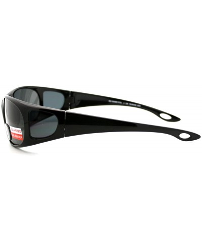 Rectangular Polarized Bifocal Sunglasses Mens Rectangular Black Frame - Black (Black) - CO1895A74R4 $10.88