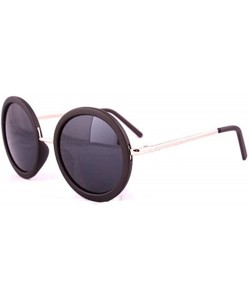 Oversized Korea Vintage Designer Oversized High Fashion Sunglasses - Nude Black - CS11LOQZ34J $14.29