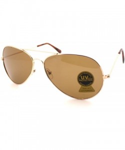 Rimless Large Rimless Aviator Sunglasses Mirror Lens Runway Fashion Mens Womens Eyewear - Gold - CQ11C18A97J $8.98