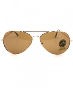 Rimless Large Rimless Aviator Sunglasses Mirror Lens Runway Fashion Mens Womens Eyewear - Gold - CQ11C18A97J $8.98