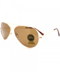 Rimless Large Rimless Aviator Sunglasses Mirror Lens Runway Fashion Mens Womens Eyewear - Gold - CQ11C18A97J $8.98