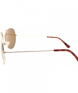 Rimless Large Rimless Aviator Sunglasses Mirror Lens Runway Fashion Mens Womens Eyewear - Gold - CQ11C18A97J $8.98