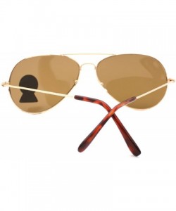 Rimless Large Rimless Aviator Sunglasses Mirror Lens Runway Fashion Mens Womens Eyewear - Gold - CQ11C18A97J $8.98