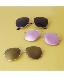 Square Retro Square Sunglasses for Women Men Unisex Vintage Polarized Lens Lightweight Sun Glasses - Silver Frame Lens - CO19...