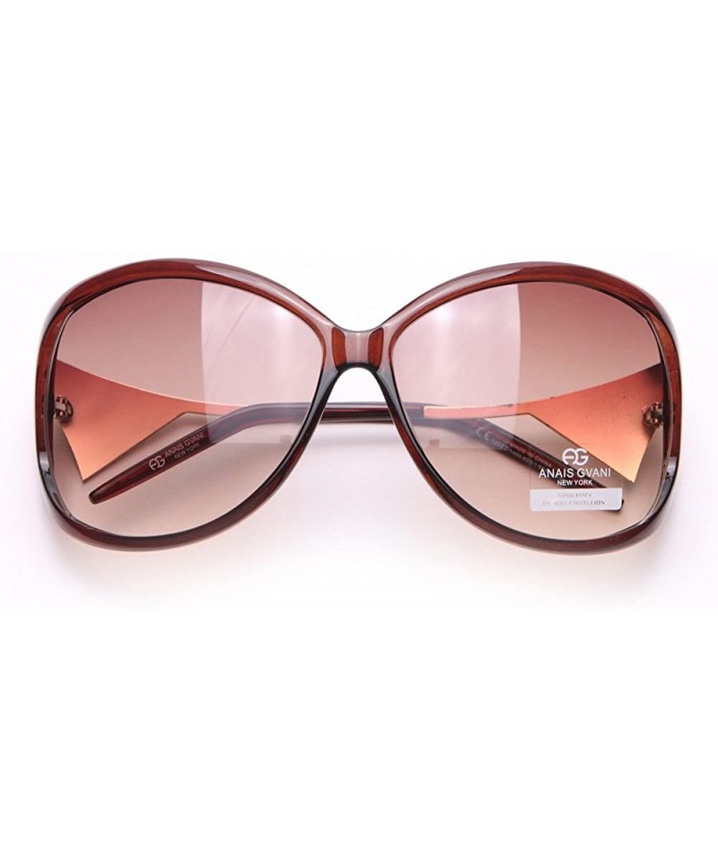 Oversized Women's Alexi Oversized Fashion Sunglasses with Pop-Out Mosaic Design - Brown - CM190804EKZ $18.83