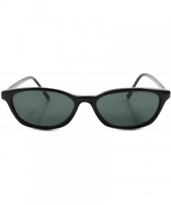 Rectangular Old Stock Classic Vintage 80s 90s Urban Fashion Rectangle Sunglasses - Black - CU18937M2MK $13.69