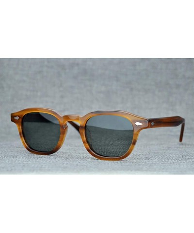 Oval Captain Plastic Sunglasses Fashion Gradation - C12 - CV18ZLGRRSL $23.98