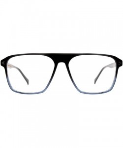 Square Eyeglasses 1056 Trendy Square Acetate - for Womens-Mens 100% UV PROTECTION - Blackbrowndegrade - CC192TEES60 $28.29