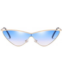 Square MOD-Style Individuality Triangle Sunglasses Full Metal Frame Anti-glare - S04 - CB189T2QNKA $17.18