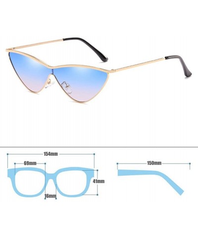 Square MOD-Style Individuality Triangle Sunglasses Full Metal Frame Anti-glare - S04 - CB189T2QNKA $17.18