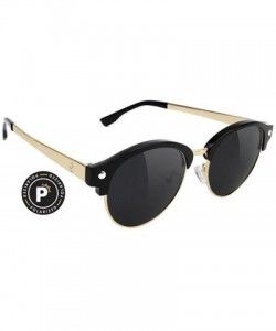 Round Paul Rodriguez Premium Plus Polarized- Anti Reflective Coating- Fashion frame - Black/Gold - CS1867QOXKN $47.85