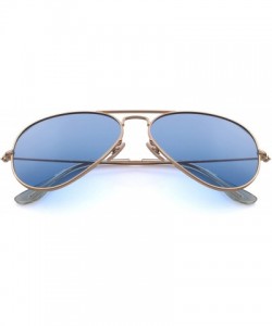 Aviator Classic Pilot Polarized Sunglasses for Men/Women58mm O8025 - Transparent Blue - CR18H36Y58E $15.96