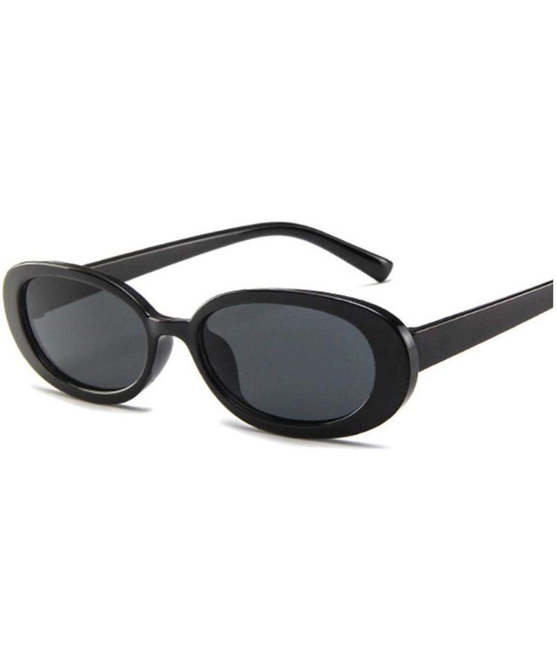 Style Oval Sunglasses Women Vintage Retro Round Frame White Mens Sun ...