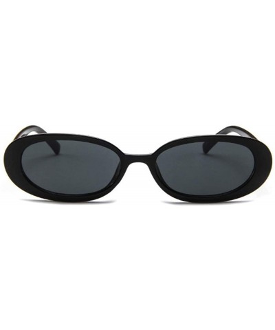 Round Style Oval Sunglasses Women Vintage Retro Round Frame White Mens Sun Glasses Female Black Hip Hop Clear UV400 - C4197A2...