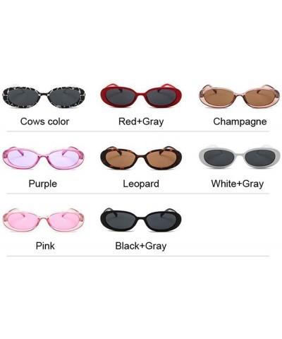 Round Style Oval Sunglasses Women Vintage Retro Round Frame White Mens Sun Glasses Female Black Hip Hop Clear UV400 - C4197A2...