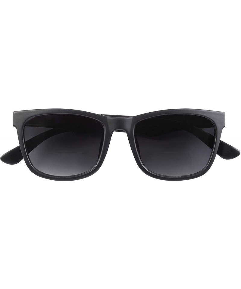 Aviator Unisex Bifocal Reading Sunglasses 0.0-3.0 - Black - CT195XNT8WA $45.67