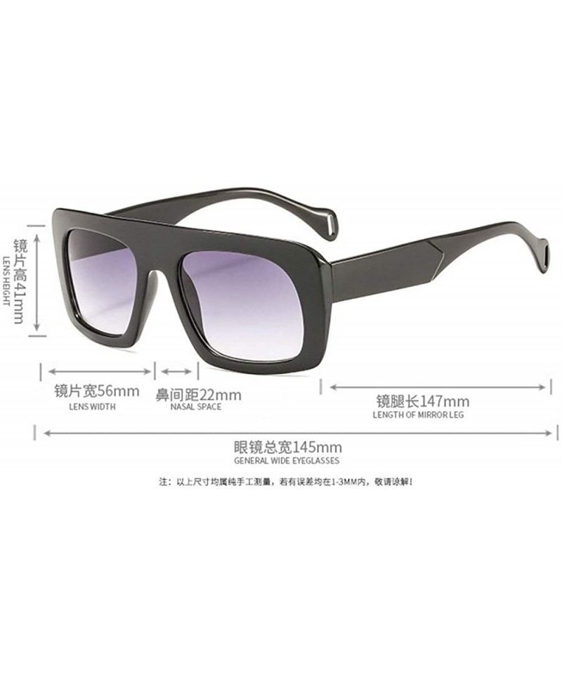 56mm gradient rectangle sunglasses