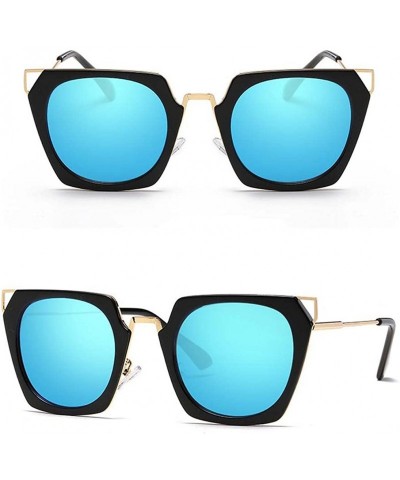 Goggle Ladies fashion sunglasses polarized driving mirror - Blue Color - CV1832X7H0D $38.53