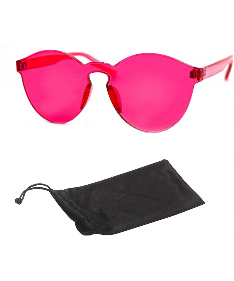 women red rectangular sunglasses rimless metal fashion square sun glasses  UV400 | eBay