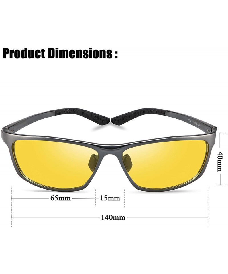 Polarized Night Driving Glasses Anti-Glare UV 400 Protection Night Vision  Glasses for Men and Women - CZ18AZAKTEX