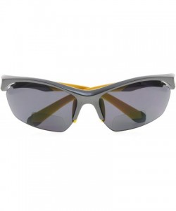 Sport Retro Mens Womens Sports Half-Rimless Bifocal Sunglasses - Pearly Grey - CR189AIN77M $23.67