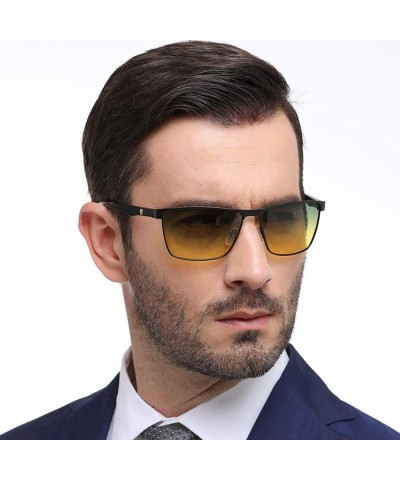 Round Polarized Sunglasses Glasses Teardrop MDYHJDHHX - Yellow - CG18XMLYEHU $23.82