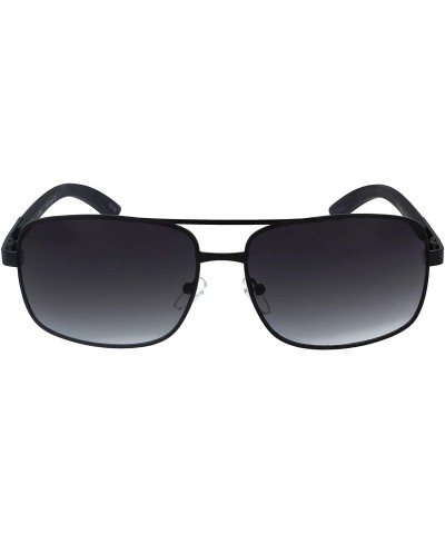 Rectangular 2633 Life-Style Fashion Sunglasses - UV Protection - Black - C818WCC3CR3 $28.64