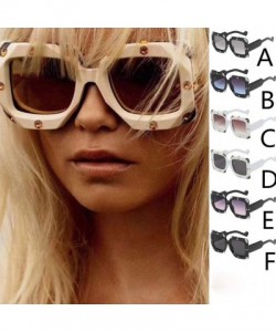 Oversized Oversized Glasses for Men Women Stylish Sunglasses UV Pretection Sun Glasses - C - CR18X6IUYYC $9.07