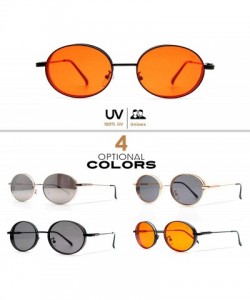 Round F007 Classic 80's Retro Design- Spring Hinges Round Style for Women and Men 100% UV Protection - CC192TCXOCZ $18.90