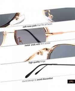 Round F007 Classic 80's Retro Design- Spring Hinges Round Style for Women and Men 100% UV Protection - CC192TCXOCZ $18.90