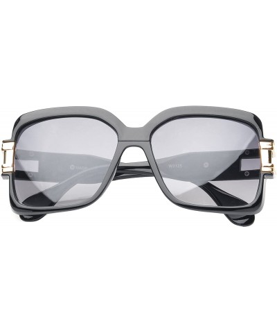 Square 'Remington' Square Fashion Sunglasses in Black - CJ11P2VJ9RT $8.72