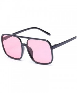 Square Square Oversized Sunglasses Women Big Frame Pink Sun Glasses FeMirror Oculos Unisex Gradient Hip Hop Shades - C9198AHO...