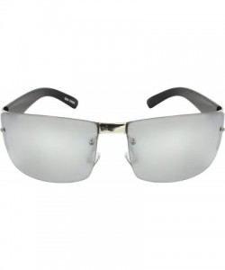 Rimless TU9304 Rimless Fashion Sunglasses - Mirror - CF11CB13V9F $10.32