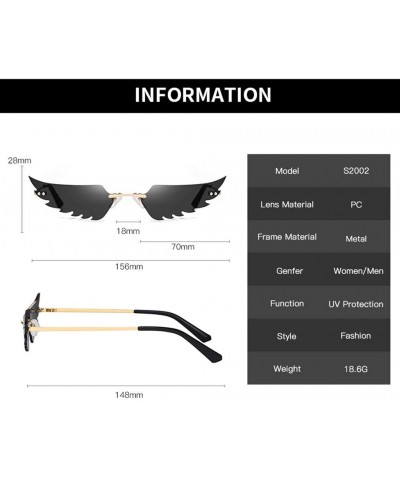 Wrap Fashion Irregular Man Women Wing Shape Sunglasses Glasses Shades Vintage Retro - Green - C91983RUI02 $9.57