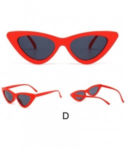 Cat Eye Retro Vintage Fashion Cat Eye Sunglasses for Women Goggles Plastic Frame (D) - D - CD199AYD2WX $9.69