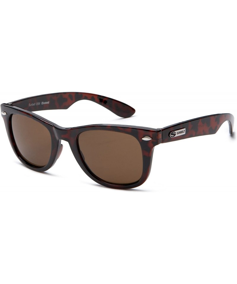 Sport Men's Elwood 126 Resin Sunglasses - Demi Frame/Brown Lens - CE112OJA8AH $18.43